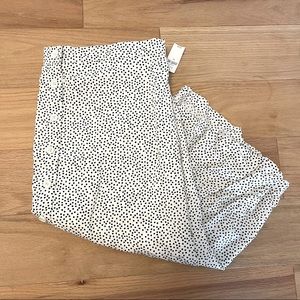 old navy white polka dot skirt